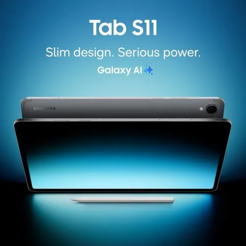 Close look at the Samsung Galaxy Tab S11 128GB WiFi Android Tablet, Galaxy AI build quality