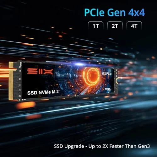 The SSD installed in a PS5 expansion bay with the cover open