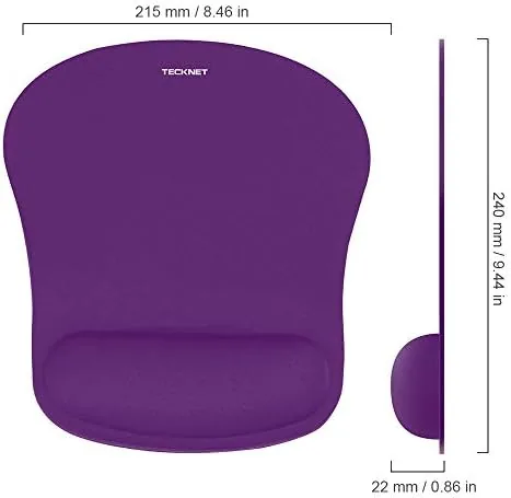 The TECKNET Ergonomic Mouse Pad with Wrist Support | Soft Memory compared in context