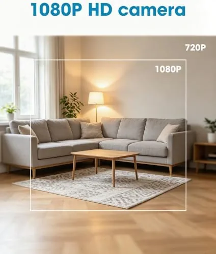 Close look at the TV Remote Camera with Motion Detection 1080P WiFi Nanny cam build quality