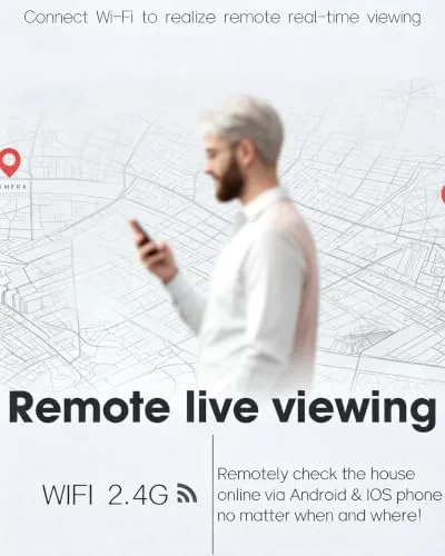The TV Remote Camera with Motion Detection 1080P WiFi Nanny cam in real use