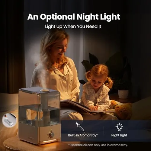 The Humidifiers for Bedroom Large Room, Top Fill 6.5L Cool Mist compared in context