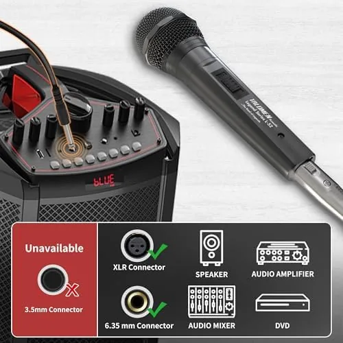 The Wired Microphone for Singing, Metal Female, ON/Off Switch, Professional Vocal compared in context