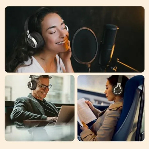 The AILIHEN C90 Wired Headphones with Mic Volume Control Noise Isolating compared in context