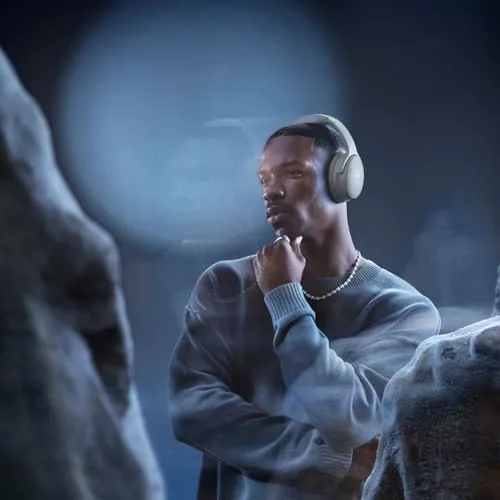 Detail shot of the Bose QuietComfort Headphones - Wireless Bluetooth Headphones, Active Over Ear features
