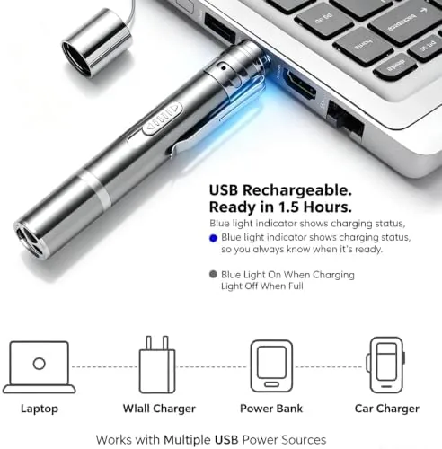 Close look at the IVVTRYI Red Laser Pointer USB-Rechargeable | for Classrooms and Meetings build quality