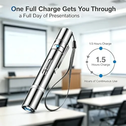 The IVVTRYI Red Laser Pointer USB-Rechargeable | for Classrooms and Meetings in real use
