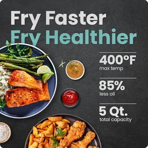 Close look at the Chefman TurboX 4-in-1 Air Fryer, 5-Quart Airfryer for Extra Crispy build quality