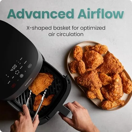 The Chefman TurboX 4-in-1 Air Fryer, 5-Quart Airfryer for Extra Crispy in real use