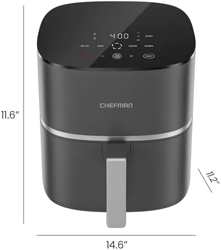 Testing the Chefman TurboX 4-in-1 Air Fryer, 5-Quart Airfryer for Extra Crispy over two weeks