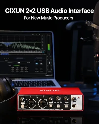 The 2x2 USB-C Audio Interface for PC/Mac Recording, 24-bit/192kHz, Dual TS/XLR in real use
