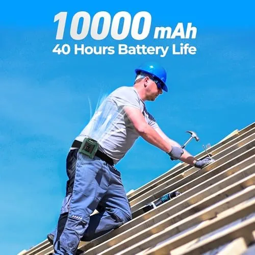 Close look at the AMACOOL Portable Waist Fan Clip On, 10000mAh Wearable Shirt Fan build quality