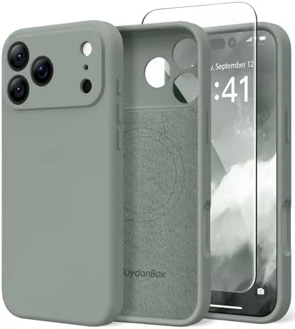 Magnetic MagSafe iPhone 17 Pro Max Case Review: Silicone Grip in Calke Green