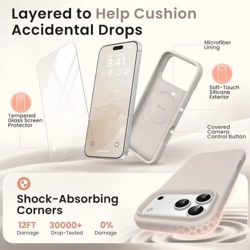 The GONEZ Magnetic for iPhone 17 Pro Max Case, Silicone Cover in real use