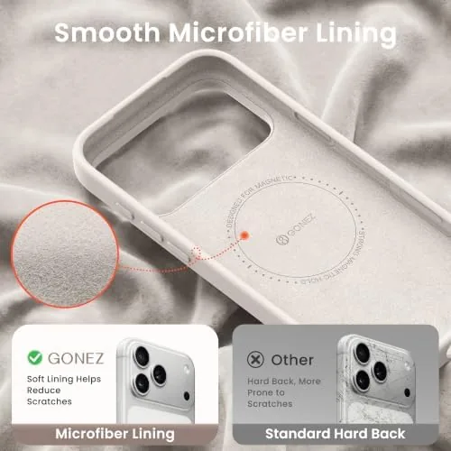 Another view of the GONEZ Magnetic for iPhone 17 Pro Max Case, Silicone Cover