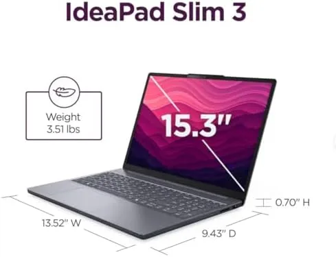 The Lenovo IdeaPad Slim 3, 15.6" 2K Touchscreen Laptop, Copilot AI compared in context