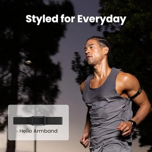 The Amazfit Official Nylon Armband for Helio Strap, Breathable, Quick-Dry Nylon in real use