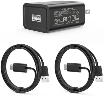 5V 2A Charger, USB-C and Micro-USB Charger Cord | Compatible with Kindle Paperwhite/Oasis/Voyage Fire Review: Tested and Rated