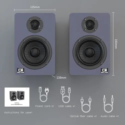 Testing the H2 Bookshelf Speakers, 60W Stereo, Record Player/Computers Speakers, DSP, Carbon-Fiber over two weeks