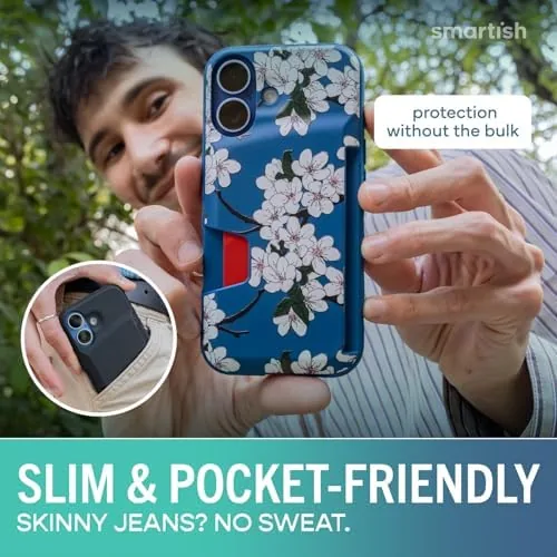 The Smartish iPhone 17 Wallet Case, Wallet Slayer Vol 1, Cherry in real use