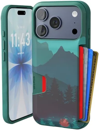 Smartish iPhone 17 Pro Wallet Case Card Holder, Wallet Slayer V1, Mountains | Drop-Tested Review: Tested and Rated