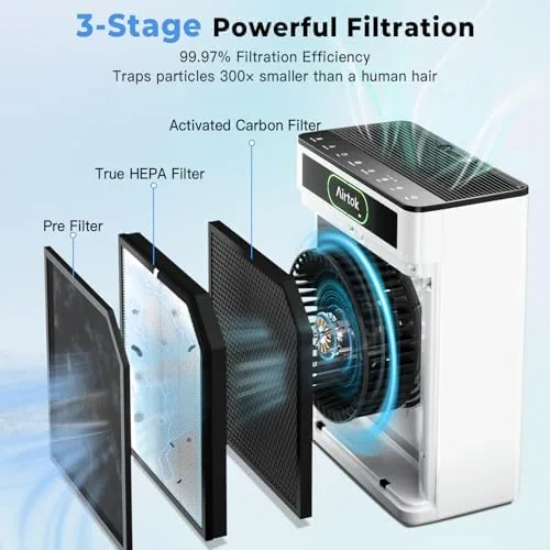 Another view of the Airtok Air Purifiers for Home Large Room Up to 1848sq.ft