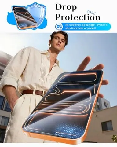 Another view of the MAGIC JOHN for iPhone 17 Pro Max Screen Protector Tempered