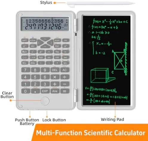 Close look at the Scientific Calculator with LCD Writing Tablet , 240 Functions for build quality