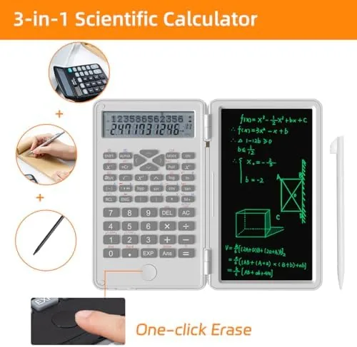 The Scientific Calculator with LCD Writing Tablet , 240 Functions for in real use