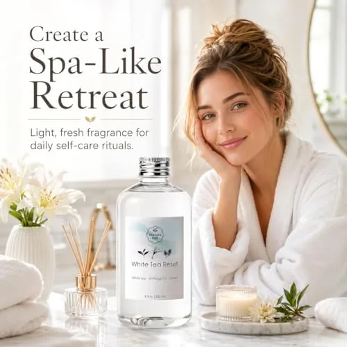 Testing the White Tea Diffuser Oil Refill, 8.5 Fl Oz | Inspired over two weeks