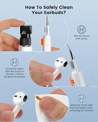 Close look at the 20-in-1 AirPod Cleaning Kit Pro 4 3 2 1 Cleaner build quality