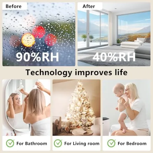 Testing the Dehumidifier 58OZ 1657ML Small Dehumidifier for Home Safety Dehumidification 5 over two weeks