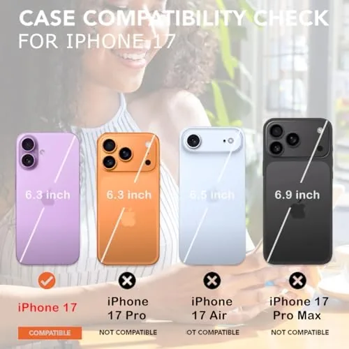 Close look at the uCOLOR for iPhone 17 Wallet Case Flip Amethyst Dreams | build quality