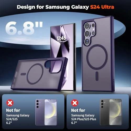 Close look at the SUPFINE Magnetic for Samsung Galaxy S24 Ultra Case with Screen build quality