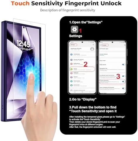 The SUPFINE Magnetic for Samsung Galaxy S24 Ultra Case with Screen in real use
