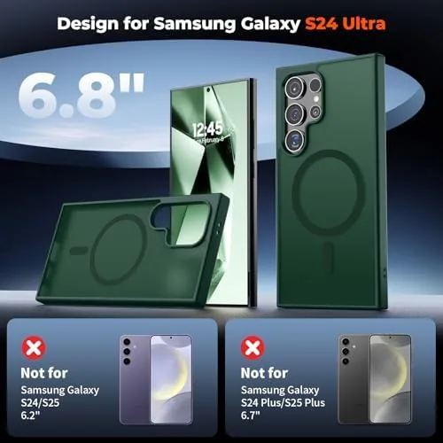 Close look at the SUPFINE Magnetic for Samsung Galaxy S24 Ultra Case with Screen build quality