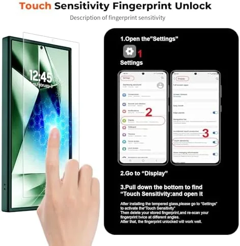 The SUPFINE Magnetic for Samsung Galaxy S24 Ultra Case with Screen in real use