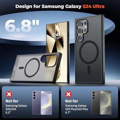 Close look at the SUPFINE Magnetic for Samsung Galaxy S24 Ultra Case with Screen build quality