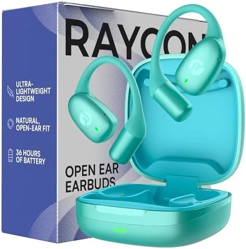 Raycon Essential Open Ear Earbuds - Open Ear Headphones, Earbuds Wireless Bluetooth, Sweat & Review: Tested and Rated