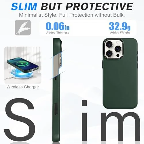 The SHIELDON Genuine Leather Case for iPhone 16 Pro 6.3" 2024 compared in context