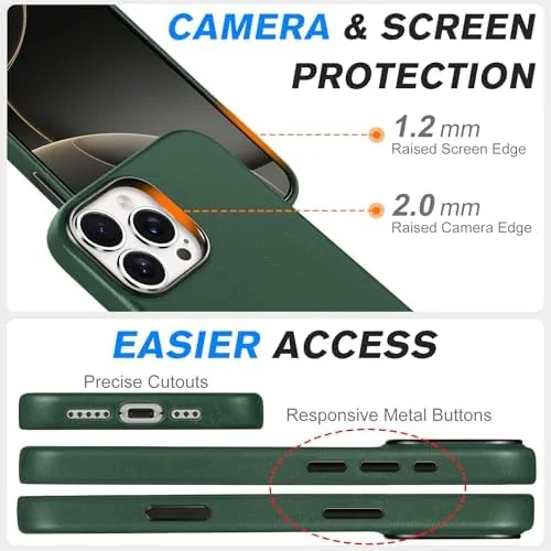 Testing the SHIELDON Genuine Leather Case for iPhone 16 Pro 6.3" 2024 over two weeks