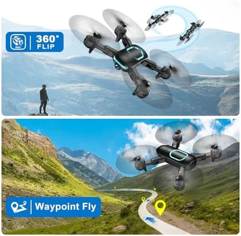Beginner drone next to a micro drone and a larger camera drone