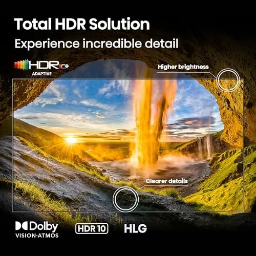 The Hisense E6 in a dark room showing an HDR movie scene