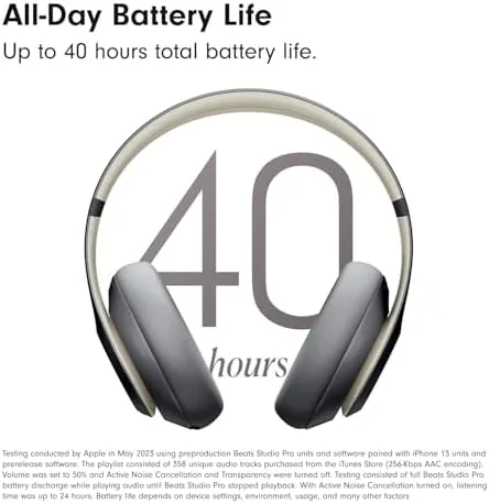 Beats Studio Pro next to Sony and AirPods Max headphones