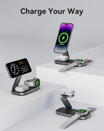 The 3-in-1 Charging Station for Apple Device, Qi2 25W Certified Magnetic compared in context