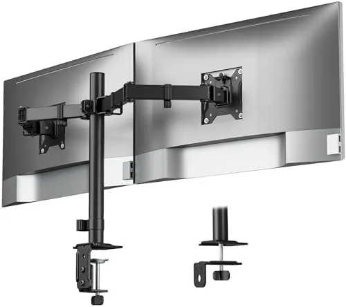 monTEK Heavy-Duty Dual Monitor Stand for 17-32", 22 lbs Each | Adjustable dual monitor Review: Tested and Rated