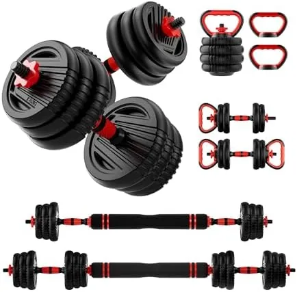 Adjustable Dumbbell Set,20/30/45/70/90lbs Free Weight with Connector | 5 in1 Dumbbells Set Used as Review: Tested and Rated