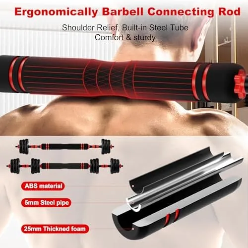 The Adjustable Dumbbell Set,20/30/45/70/90lbs Free Weight with Connector | 5 in1 in real use