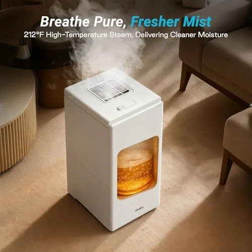 Close look at the 6L Stainless Steel Warm Mist Humidifier with Easy Clean and build quality