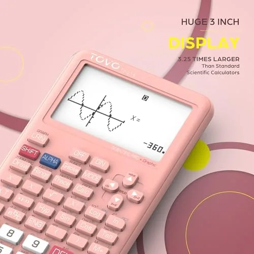 The TOVO Scientific Calculator with Graphic Functions, 360+ Functions Graphing Calculator compared in context